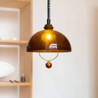 Plafonnier design italien en acrylique rétro-chic MOGELI