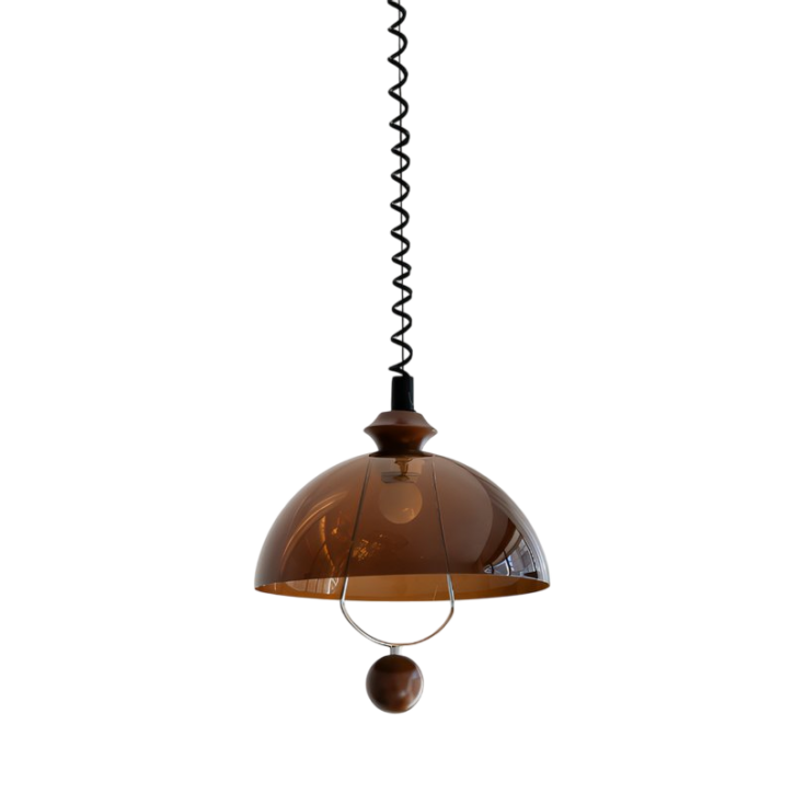 Plafonnier design italien en acrylique rétro-chic MOGELI