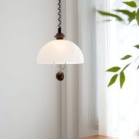 Plafonnier design italien en acrylique rétro-chic MOGELI