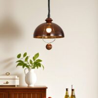 Plafonnier design italien en acrylique rétro-chic MOGELI