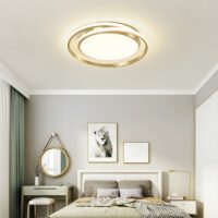 Plafonnier doré moderne circulaire et tendance CIRPUS