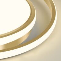 Plafonnier doré moderne circulaire et tendance CIRPUS