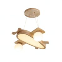 Plafonnier enfant avion en bois lumière réglable FLY