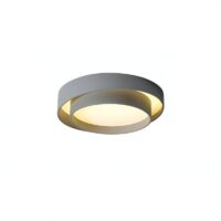Plafonnier gris pour WC design scandinave deux niveaux VOLTEX