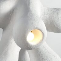 Plafonnier japonais effet ciment abstrait et naturel CHMIL