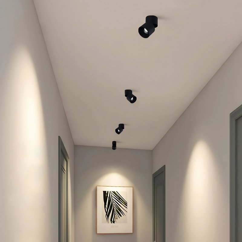 Plafonnier LED anti-éblouissant réglable et pliable minimaliste