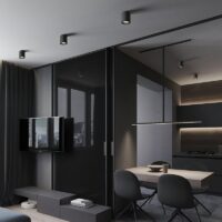 Plafonnier LED anti-éblouissant réglable et pliable minimaliste