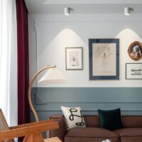 Plafonnier LED anti-éblouissant réglable et pliable minimaliste