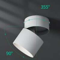 Plafonnier LED anti-éblouissant réglable et pliable minimaliste