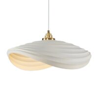 Plafonnier moderne blanc abstrait et suspendu ALMA