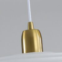 Plafonnier moderne blanc abstrait et suspendu ALMA