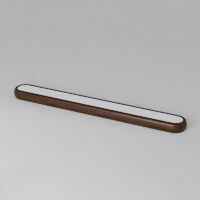 Plafonnier néon LED effet bois long et minimaliste UMPLE