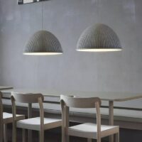 Plafonnier nordique rond coquille minimaliste déco tendance CPITOL