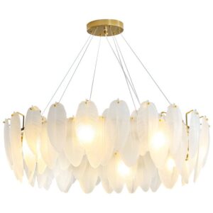 Plafonnier plume en verre post-moderne raffiné STRACCA