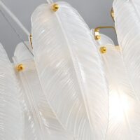 Plafonnier plume en verre post-moderne raffiné STRACCA