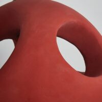 Plafonnier rouge suspendu boule nordique pour salon KAITO