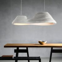 Plafonnier salle à manger blanc cassé design et unique KAITO