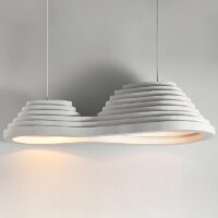 Plafonnier salle à manger blanc cassé design et unique KAITO