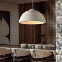 Plafonnier salle à manger blanc cassé design et unique KAITO