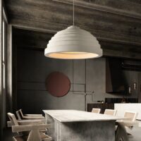 Plafonnier salle à manger blanc cassé design et unique KAITO