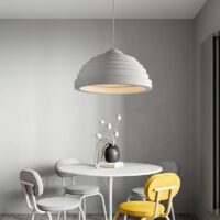 Plafonnier salle à manger blanc cassé design et unique KAITO