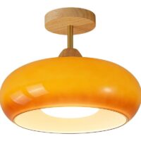 Plafonnier salle de bain design italien vintage en verre PETTER