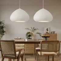 Plafonnier salon Wabi-sabi poire abstraite CHMIL