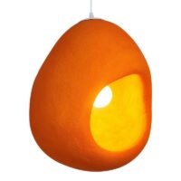 Plafonnier scandinave suspendu grotte orange CHMIL