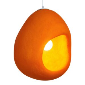 Plafonnier scandinave suspendu grotte orange CHMIL