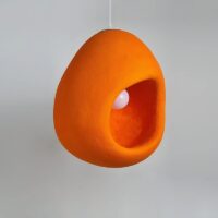 Plafonnier scandinave suspendu grotte orange CHMIL