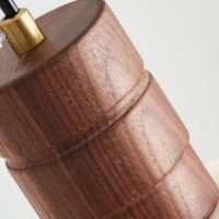 Plafonnier vintage décentré mobile rétro demi-sphère ATILA
