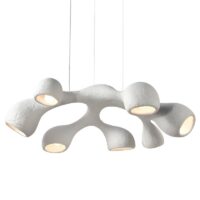 Plafonnier Wabi-sabi effet ciment abstrait et naturel CHMIL