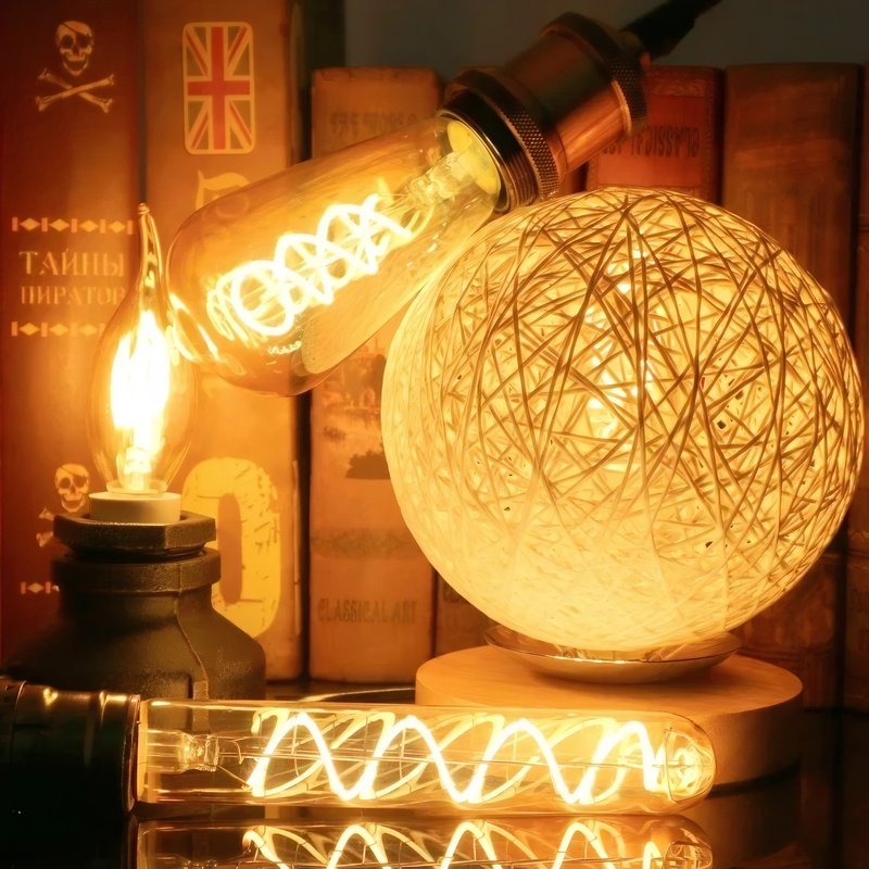 Ampoule rétro vintage filament E27 et E14