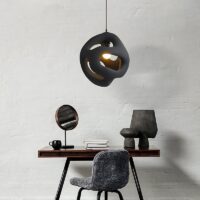 Lustre plafonnier boule entremêlée abstraite et originale BLINK