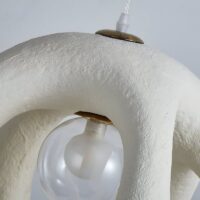 Lustre plafonnier boule entremêlée abstraite et originale BLINK
