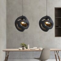 Lustre plafonnier boule entremêlée abstraite et originale BLINK