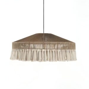 Lustre plafonnier en corde de chanvre rétro bohème MIOUMI