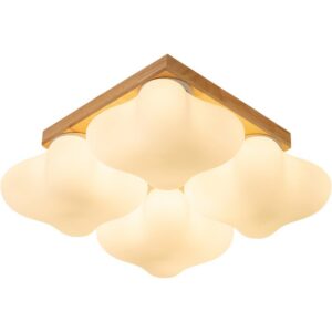 Plafonnier nuage chambre d’enfant ambiance chaleureuse CUMUO