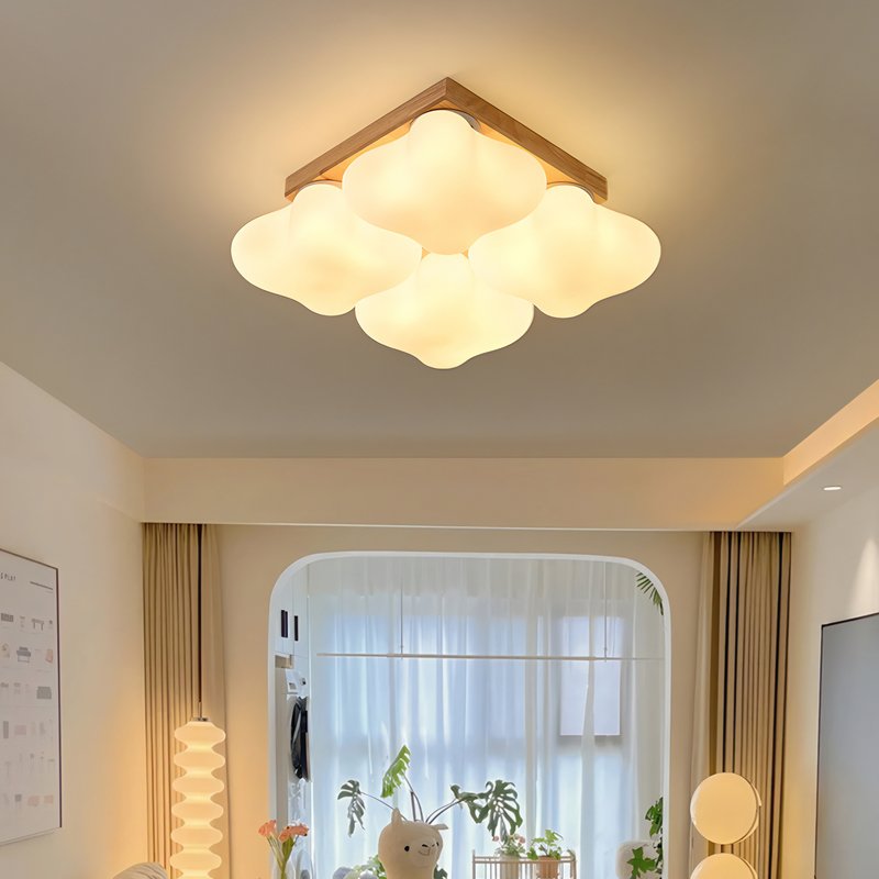 Plafonnier nuage chambre d’enfant ambiance chaleureuse CUMUO