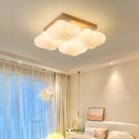 Plafonnier nuage chambre d’enfant ambiance chaleureuse CUMUO