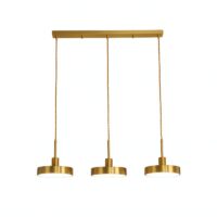 Plafonnier 3 spots LED dorés réglables style scandinave PACCO