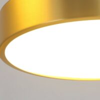 Plafonnier 3 spots LED dorés réglables style scandinave PACCO
