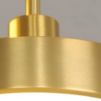 Plafonnier 3 spots LED dorés réglables style scandinave PACCO