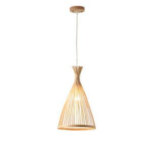 Plafonnier bambou bohème suspendu Wabi-sabi tipi WAKI