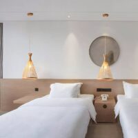 Plafonnier bambou bohème suspendu Wabi-sabi tipi WAKI