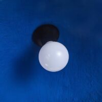 Plafonnier bleu cloche ronde scandinave pour restaurant ORIGIALE