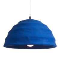 Plafonnier bleu cloche ronde scandinave pour restaurant ORIGIALE