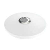 Plafonnier bluetooth avec haut parleur blanc connecté