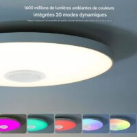 Plafonnier bluetooth connecté lumière multicolore pour chambre