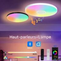 Plafonnier bluetooth connecté lumière multicolore pour chambre